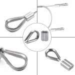 Wire Rope Crimping Tool with Aluminum Sleeves & Thimbles