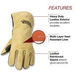 Heavy-Duty MIG/Stick Welding Gloves - Large