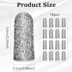 Cut Resistant Finger Cots - 16 Reusable Protectors