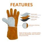 Heat Resistant Leather Welding Gloves – 14" Length