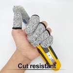 10 Pack Cut Resistant Finger Protectors for Work