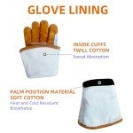 Heat Resistant Leather Welding Gloves – 14" Length