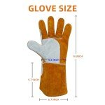 Heat Resistant Leather Welding Gloves – 14" Length