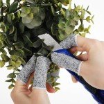 Cut Resistant Finger Cots - 16 Reusable Protectors