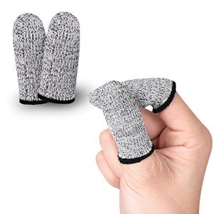 Cut Resistant Finger Cots - 12 Pack Gray