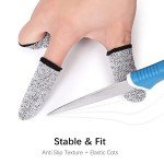 Cut Resistant Finger Cots - 12 Pack Gray