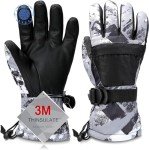 Warm Waterproof Ski Gloves for Men, Women, & Kids