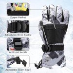 Warm Waterproof Ski Gloves for Men, Women, & Kids