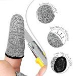 Cut Resistant Finger Cots - 12 Pack Gray