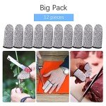 Cut Resistant Finger Cots - 12 Pack Gray