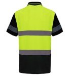 Men's High Visibility Reflective Polo Shirt - Yellow