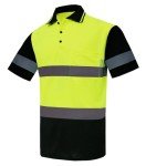 Men's High Visibility Reflective Polo Shirt - Yellow