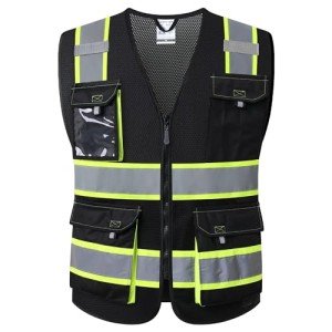 Hi Vis Reflective Safety Vests with Pockets