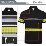 High-Visibility Reflective Polo Shirt for Men