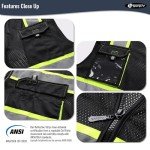 Hi Vis Reflective Safety Vests with Pockets