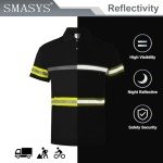 High-Visibility Reflective Polo Shirt for Men