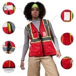 Women's Hi-Vis Red EMS Safety Vest