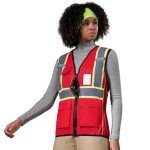 Women's Hi-Vis Red EMS Safety Vest