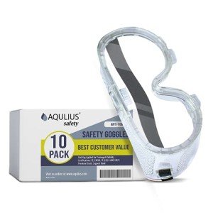 10 Pack Safety Goggles - ANSI Z87+ Certified