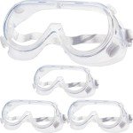 4 Pack Protective Safety Goggles for Lab & Work