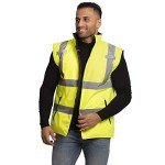 High Visibility Reversible Insulated Safety Vest - XL