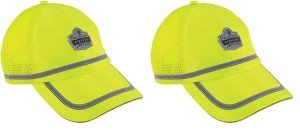 High Visibility Reflective Lime Hats for Men (2-Pack)