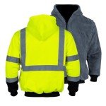 Men’s High-Visibility Reflective Safety Hoodie Jacket