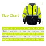 Men’s High-Visibility Reflective Safety Hoodie Jacket