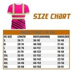 Pink Neon US Flag High Visibility Safety Shirt