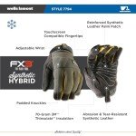 Wells Lamont Men's FX3 Green Winter Work Gloves