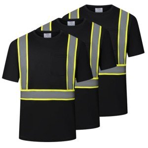 High Visibility Quick-Dry Safety T-Shirts - 3 Pack