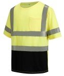 Hi-Vis Safety Yellow T-Shirts for Men