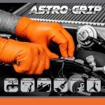 XL Orange Nitrile Disposable Gloves - 100 Pack
