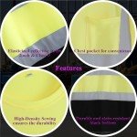 Hi-Vis Safety Yellow T-Shirts for Men