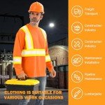 High Visibility Class 3 Long Sleeve Safety Shirt