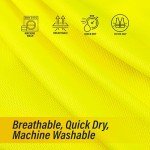 Hi-Vis Long Sleeve Safety Shirt - Yellow Medium
