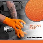 XL Orange Nitrile Disposable Gloves - 100 Pack
