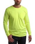 High Visibility Long Sleeve Safety Shirts - 4 Pack