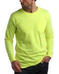 High Visibility Long Sleeve Safety Shirts - 4 Pack