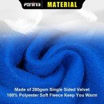 Men's Blue Hi-Vis Reflective Safety Fleece Hoodie