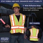High Visibility Breakaway Safety Vest - 3 Pack