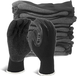 Evridwear Crinkle Latex Rubber Safety Work Gloves