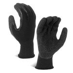 Evridwear Crinkle Latex Rubber Safety Work Gloves