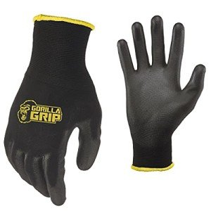 Gorilla Grip Medium Slip-Resistant Work Gloves 5 Pack