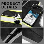 High Visibility Reflective Safety Vest with 8 Pockets