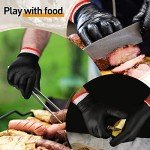 200 Pcs Disposable BBQ Nitrile Gloves Set