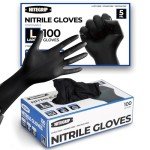 BBQ Gloves Set with Cotton Liners & Nitrile