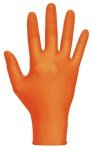 XL Orange Nitrile Disposable Gloves - 100 Pack