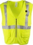 Flame-Resistant Class 2 Safety Vest with Zipper