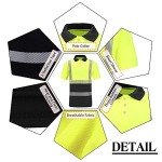 High Visibility Reflective Polo Shirt - ANSI Class 2